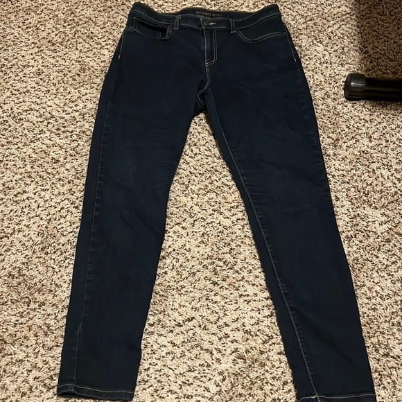 Michael Kors Izzy Dark Wash Denim Jeans - Picture 1 of 5